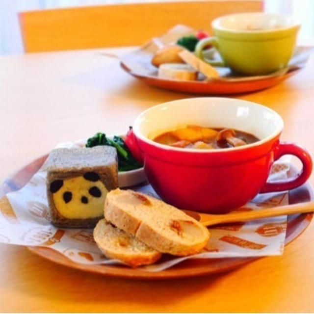 Apple・アップルの1日＊今朝のつけぱんシチューの朝ごはん♪