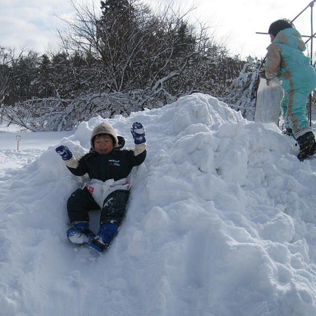 今年は雪がいっぱいでーーー