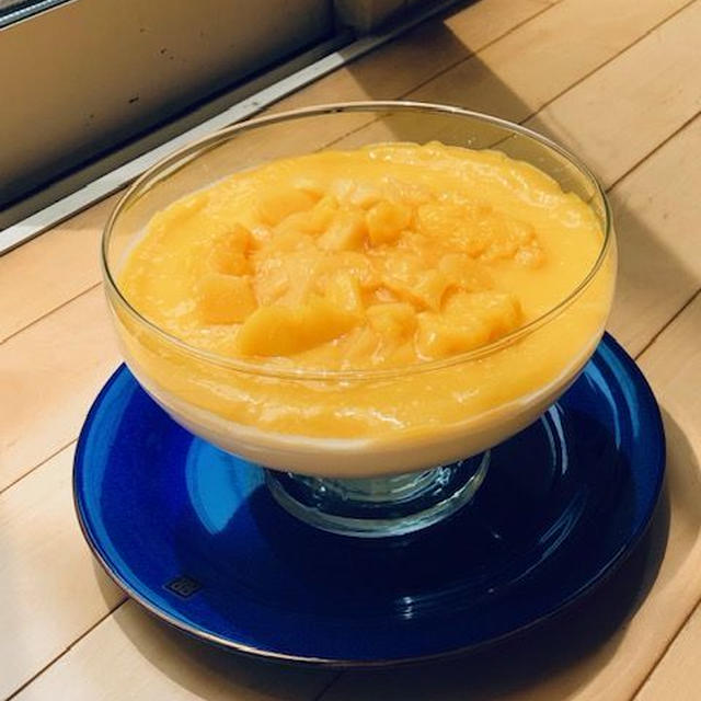 【お菓子レシピ】マンゴーとココナッツのブランマンジェ