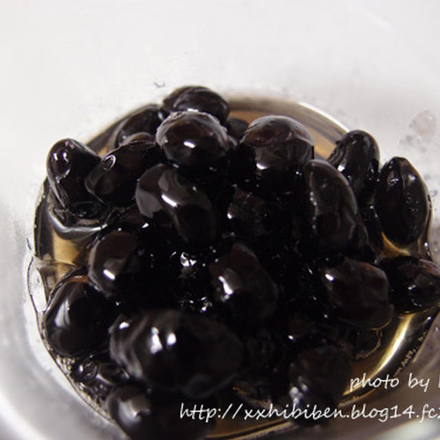 レンジで簡単　黒豆煮