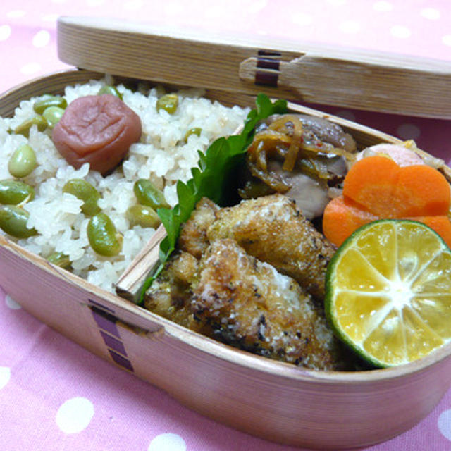 長芋の竜田揚げのお弁当☆+゜