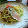 粉チーズとイタリアンパセリ香る～♪生ハムと水菜のパスタ