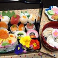 ハートの散らし寿司と手毬寿司でひな祭りごはん#本日のおうちごはん