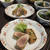 大葉入りパン粉でマグロのカツ♪初物の枝豆で今夜はビール。