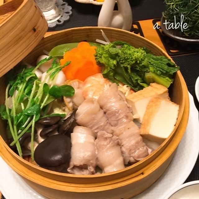 次男のリクエストは温野菜♪ 「野菜のせいろ蒸し」で晩ご飯