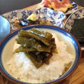 京料理の常備菜  ごはんのおとも「伏見唐辛子の炒り煮」。