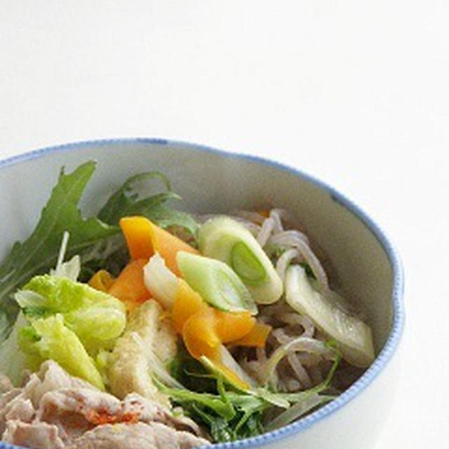 野菜たっぷり鍋と雑炊の朝