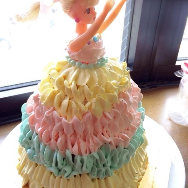 プリンセスケーキ ドールケーキ By Juriさん レシピブログ 料理ブログのレシピ満載