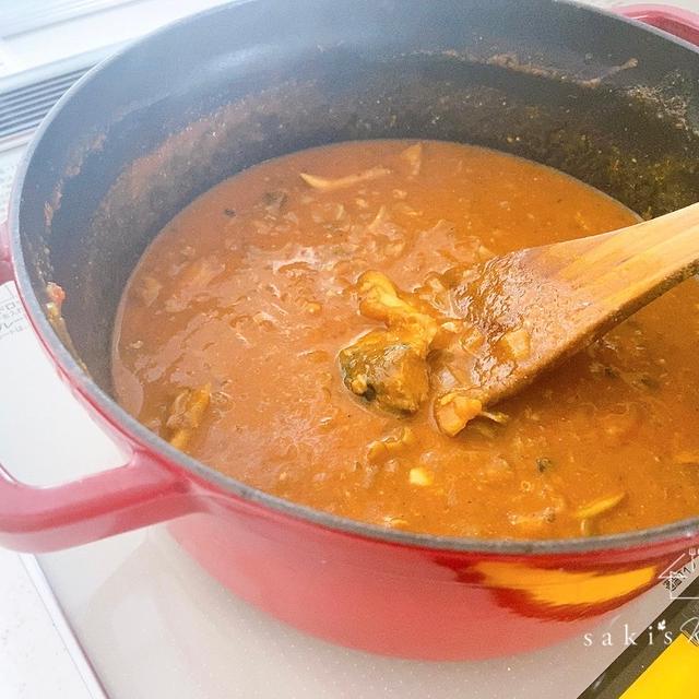 鯖と舞茸のスパイスカレー♡考えてみた米の消費とおやつレシピ