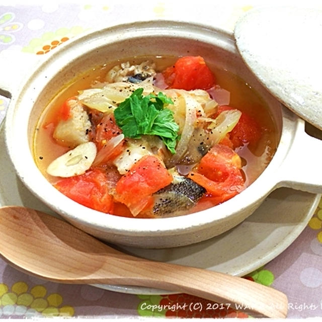 簡単■ フレッシュトマトと白身魚のブイヤベース風 ■お料理教室人気レシピ♪(ﾟдﾟ)ﾉ