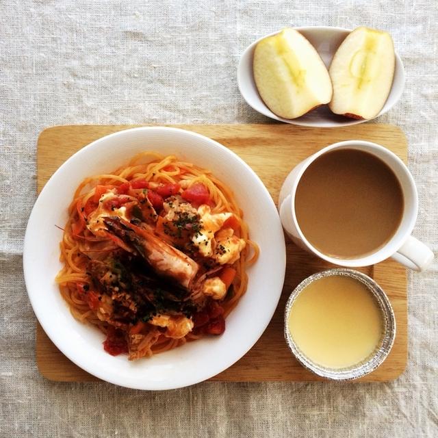 2月14日の朝ごはん。調理時間10分