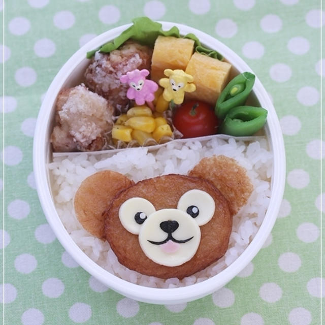 さつま揚げでダッフィーのお弁当 キャラ弁レシピまとめ By Momoさん レシピブログ 料理ブログのレシピ満載