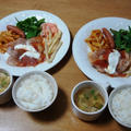 昨夜は豚肉のソテートマトチーズソースなど～
