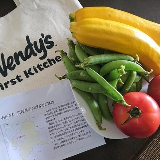 JAあがつまのお野菜と「牛肉とロマネスコとスナップえんどうの炒め物」