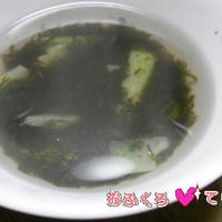 浅漬けの素 de 海苔のスープ