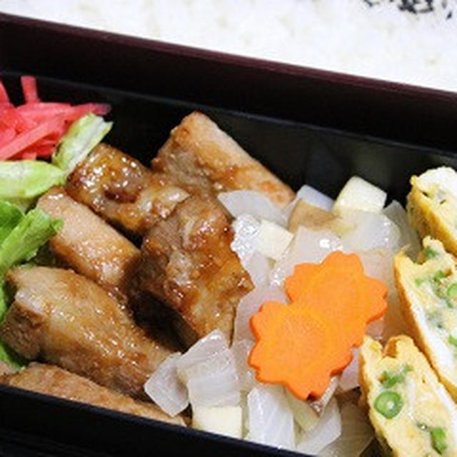 6月19日　　豚肉の味噌炒め弁当