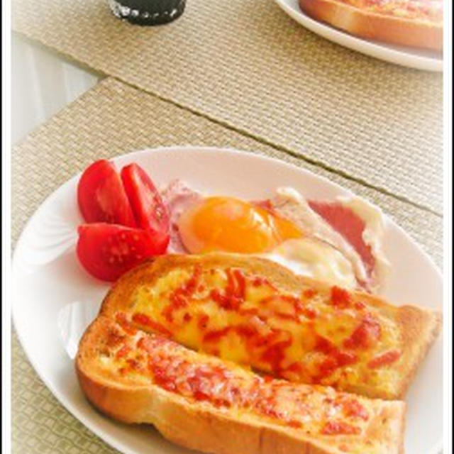 忙しい朝は のせて焼くだけ!!　で美味しい