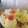 【kitoao】ゆったりカフェタイム♪さくらんぼとマスカットのレアチーズケーキ