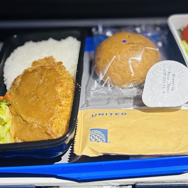 シカゴ便機内食