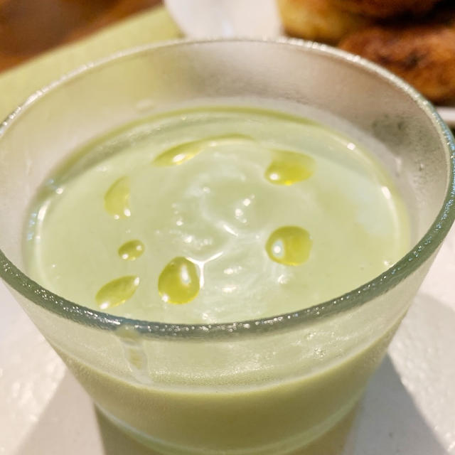 冷たい枝豆のポタージュ