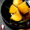北海道産長いもで作る、さくさく長いもの生姜餡と鰯の梅煮で手酌酒。。。