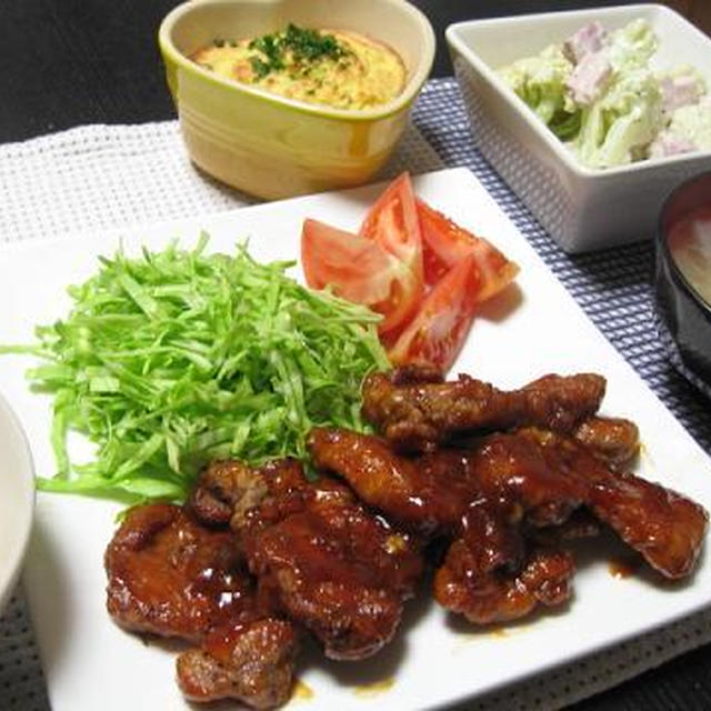 豚ヒレの照り焼き