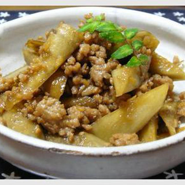 お酢が決めて☆ぽろぽろ鶏そぼろゴボウの炒め煮