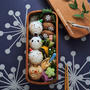 セリアで購入したクリスマスピックでお弁当