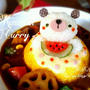 キャラご飯☆くまさんデコカレー Summer Ver. :D