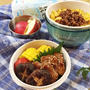 息子の☆2色丼&amp;豚焼肉弁当♪