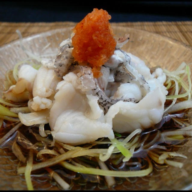 マハタの湯引きポン酢 By Wnk Shoさん レシピブログ 料理ブログのレシピ満載