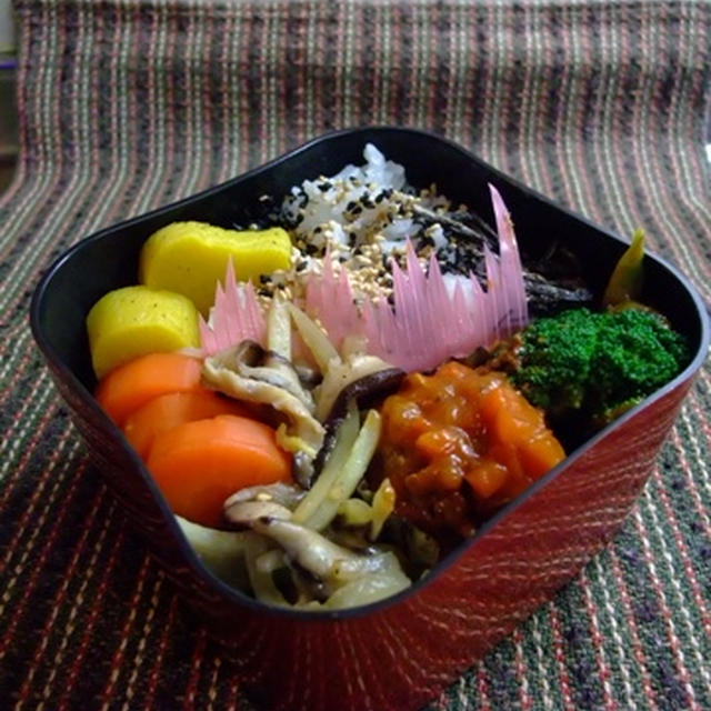 トマト煮込みハンバーグお弁当と平日デート。