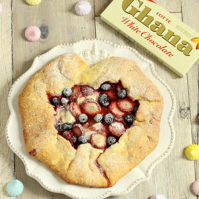 * ベリーとホワイトチョコの型なしタルト♪