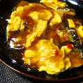 秋刀魚の芙蓉卵チリソース、おさつのきな粉和え、大根と人参のラー油炒め煮でおうち居酒屋……