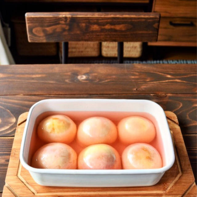 スイーツレシピ 桃のコンポート と 冷凍作りおきで速攻お昼ごはん By 松本 有美 ゆーママ さん レシピブログ 料理ブログのレシピ満載