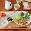 この夏の「かめ代定食」（笑）！　なんでもないごはん色々　&　テレビの裏の掃除！