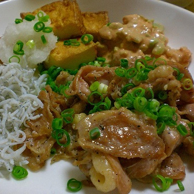 鶏肉の焼いたんでワンプレート！