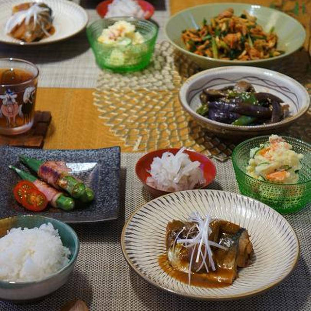 家族からのリクエストで煮魚とお惣菜いろいろ
