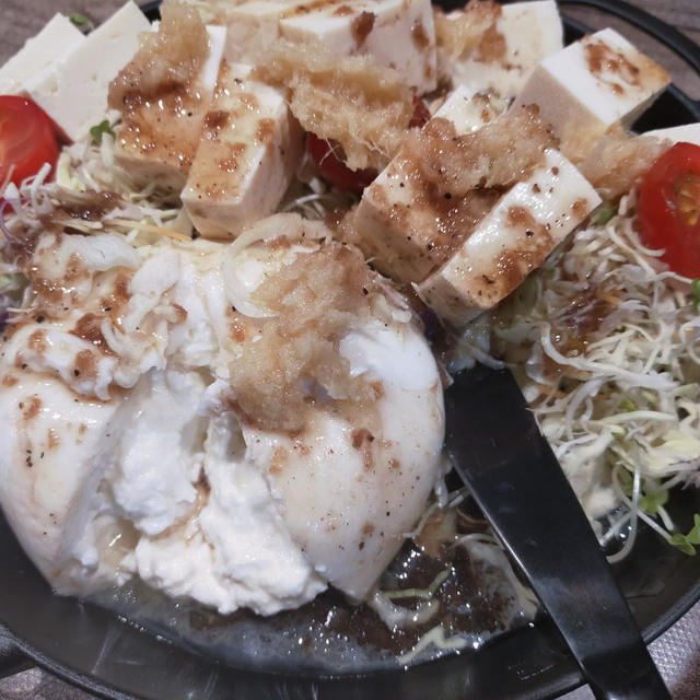 贅沢食べ？！餃子みたいなそぼろで簡単で夕ご飯(^^)
