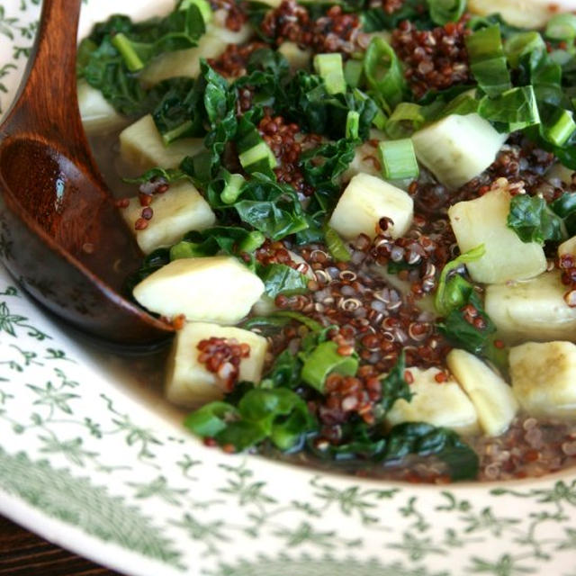 Red Quinoa and Sweet Potato Zo-sui赤キノアとさつまいもの雑炊