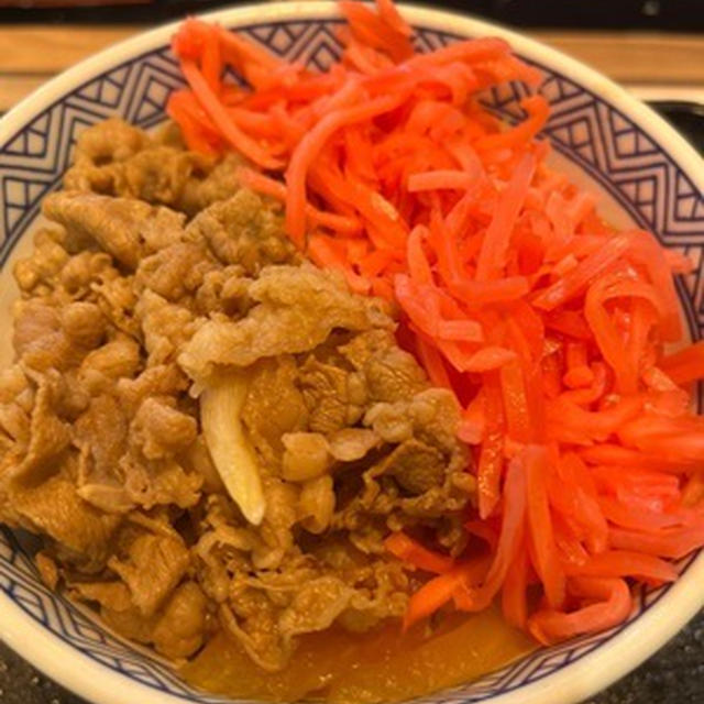 ひさしぶりに吉野家の牛丼