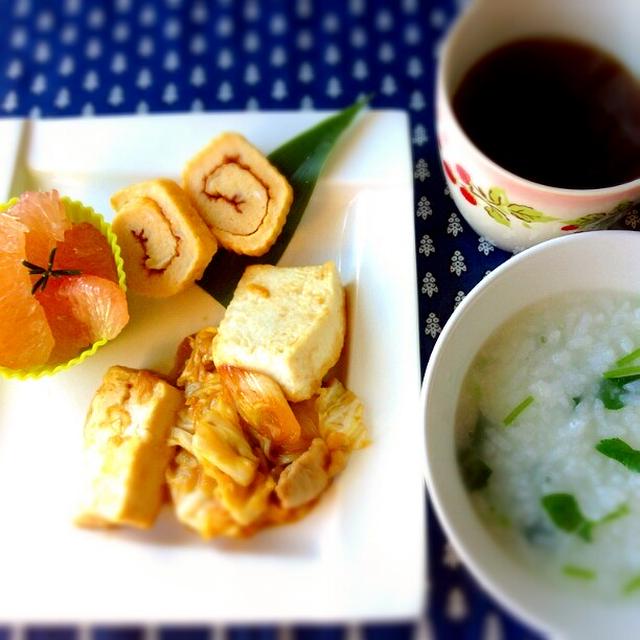 中華な朝食　✿　園ﾏﾏﾄﾗﾌﾞﾙ