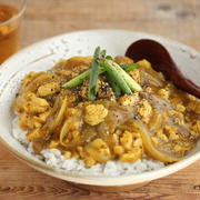 10分以内に作る鶏むねスパイシーカレー丼(和風タイプです)