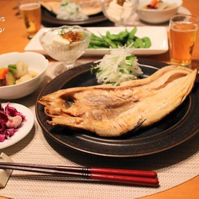 『干物ホッケ』とストウブで『小さいおかず』の献立。と、話題作。