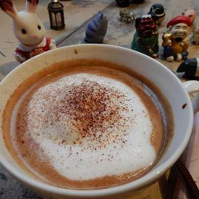 アーモンドミルクで作るカフェモカ レシピ　と　新年のあいさつ