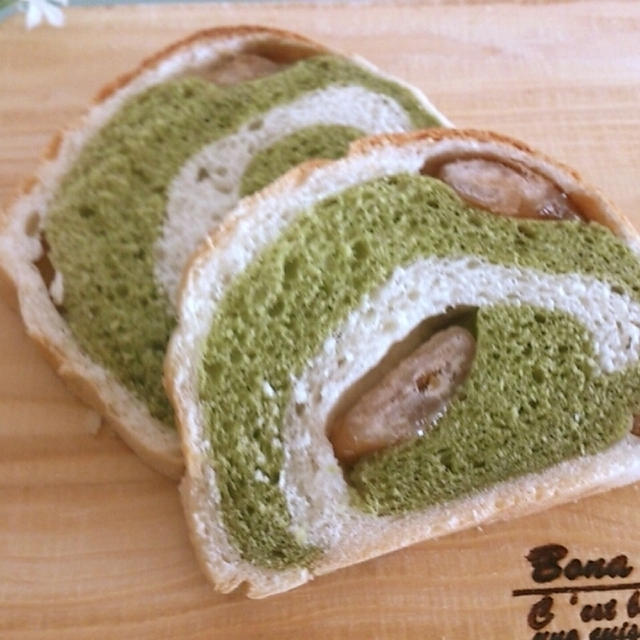 渦巻き抹茶パン