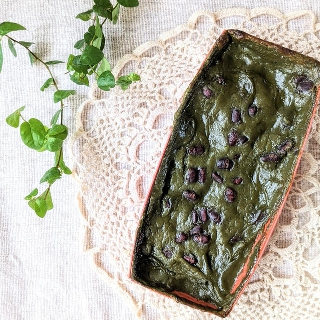 カップを使って手作り♪『さつまいもの抹茶寒天ケーキ』美肌スイーツを