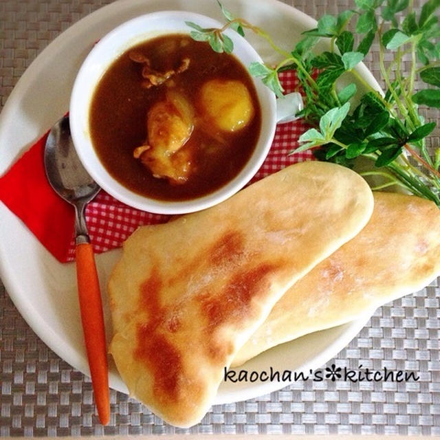 お家で焼きたて手作りナンでランチ☆