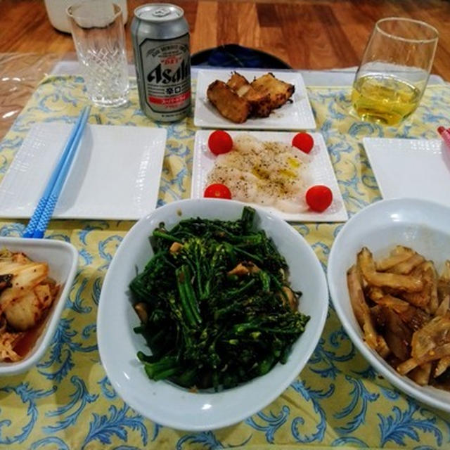 遅い夕飯 ～ ワインとビールに合う軽食