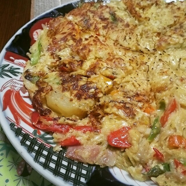 アスパラベーコンキッシュ風
